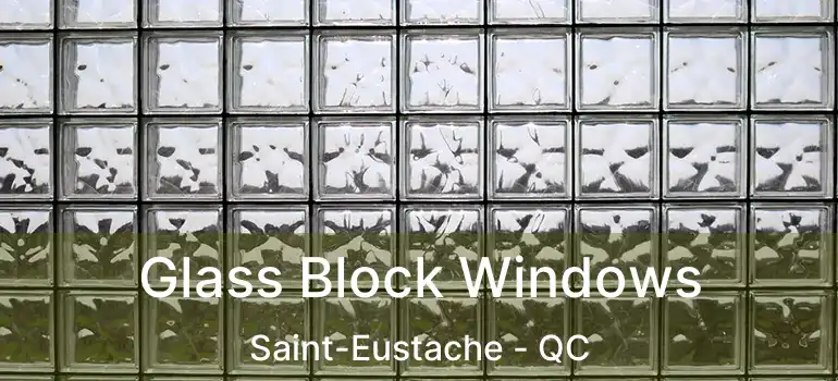 Glass Block Windows Saint-Eustache - QC