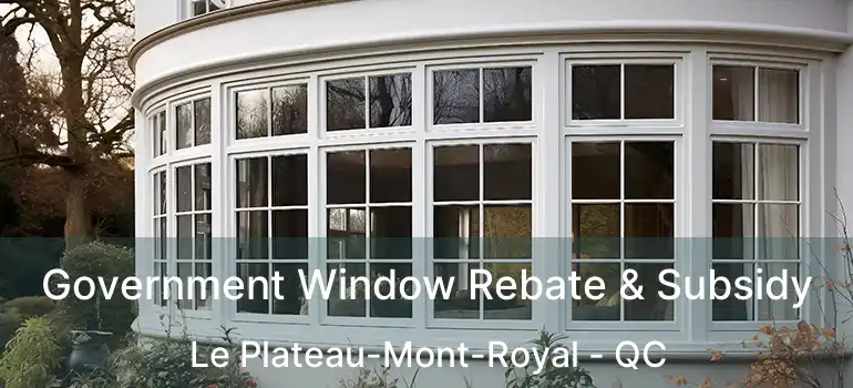 Government Window Rebate & Subsidy Le Plateau-Mont-Royal - QC