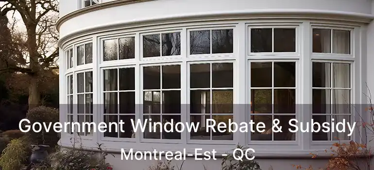 Government Window Rebate & Subsidy Montreal-Est - QC
