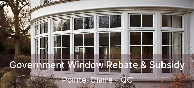 Government Window Rebate & Subsidy Pointe-Claire - QC