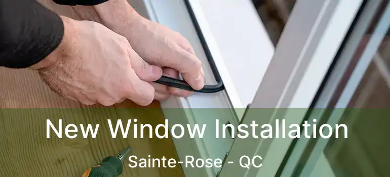 New Window Installation Sainte-Rose - QC