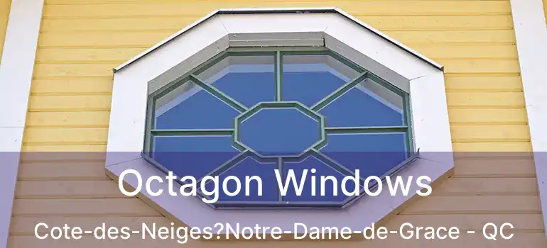 Octagon Windows Cote-des-Neiges?Notre-Dame-de-Grace - QC