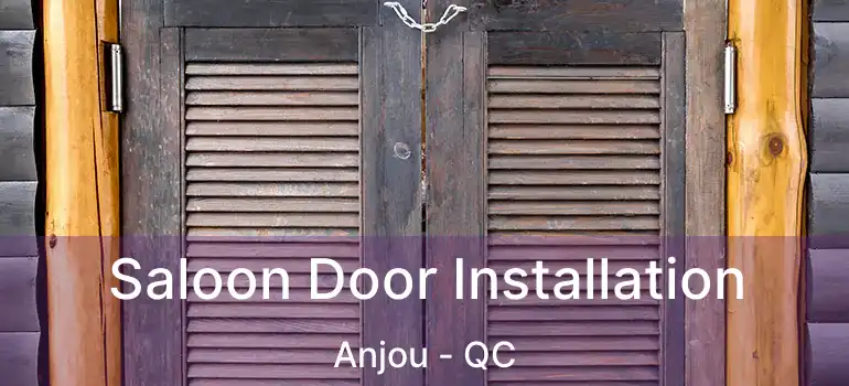 Saloon Door Installation Anjou - QC