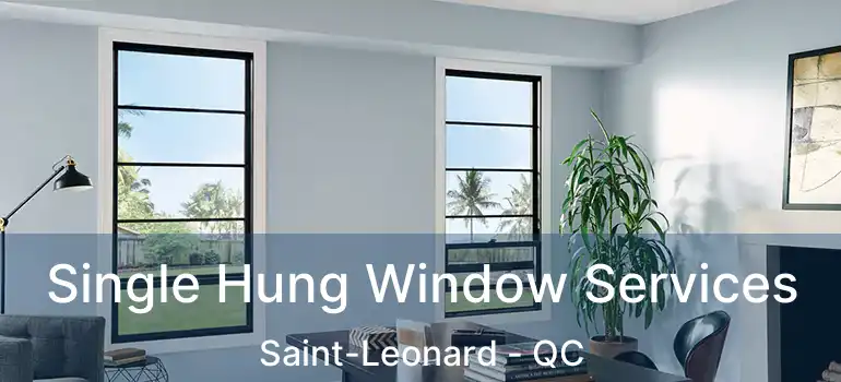 Single Hung Window Services Saint-Leonard - QC