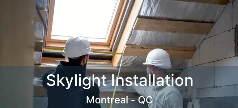 Skylight Installation Montreal - QC