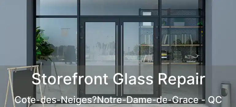 Storefront Glass Repair Cote-des-Neiges?Notre-Dame-de-Grace - QC