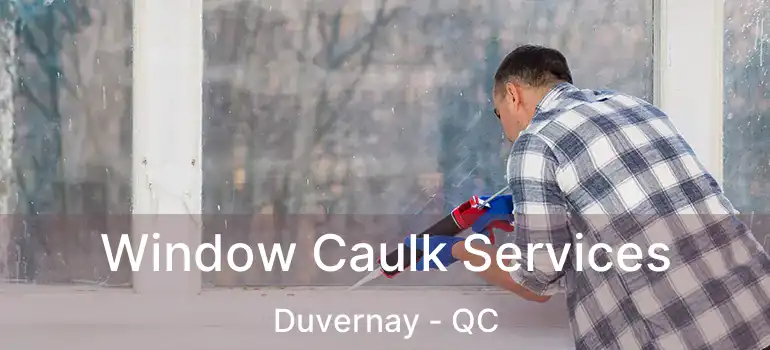 Window Caulk Services Duvernay - QC