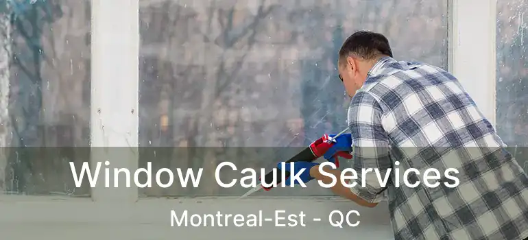 Window Caulk Services Montreal-Est - QC